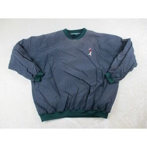 Big Dogs Jacket‎ Mens Extra Large Blue Pullover Windbreaker Golf Golfing Casual*